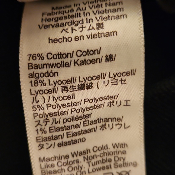 NWOT! J CREW CORDUROY SAILOR HIGH RISE SLIM WIDE LEG PANTS, BLACK, 8 (29) - Picture 8 of 10